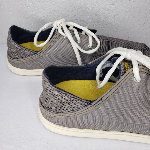 Olukai Nohea Lace Mesh Gray Boat Mens Shoes Size 8 US Casual Comfort Slip-Ons main image 13